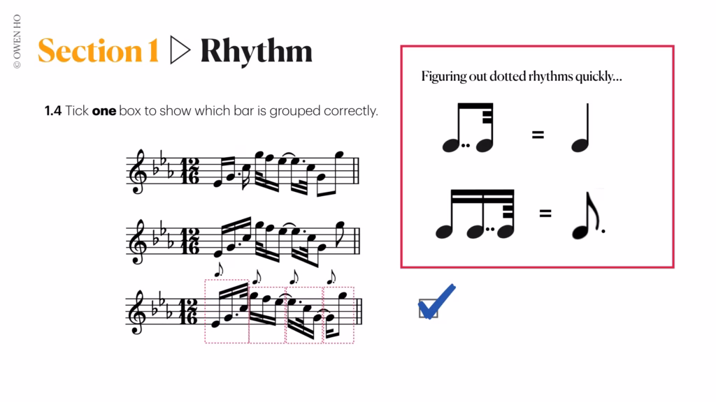 grouping of notes 12/16 time