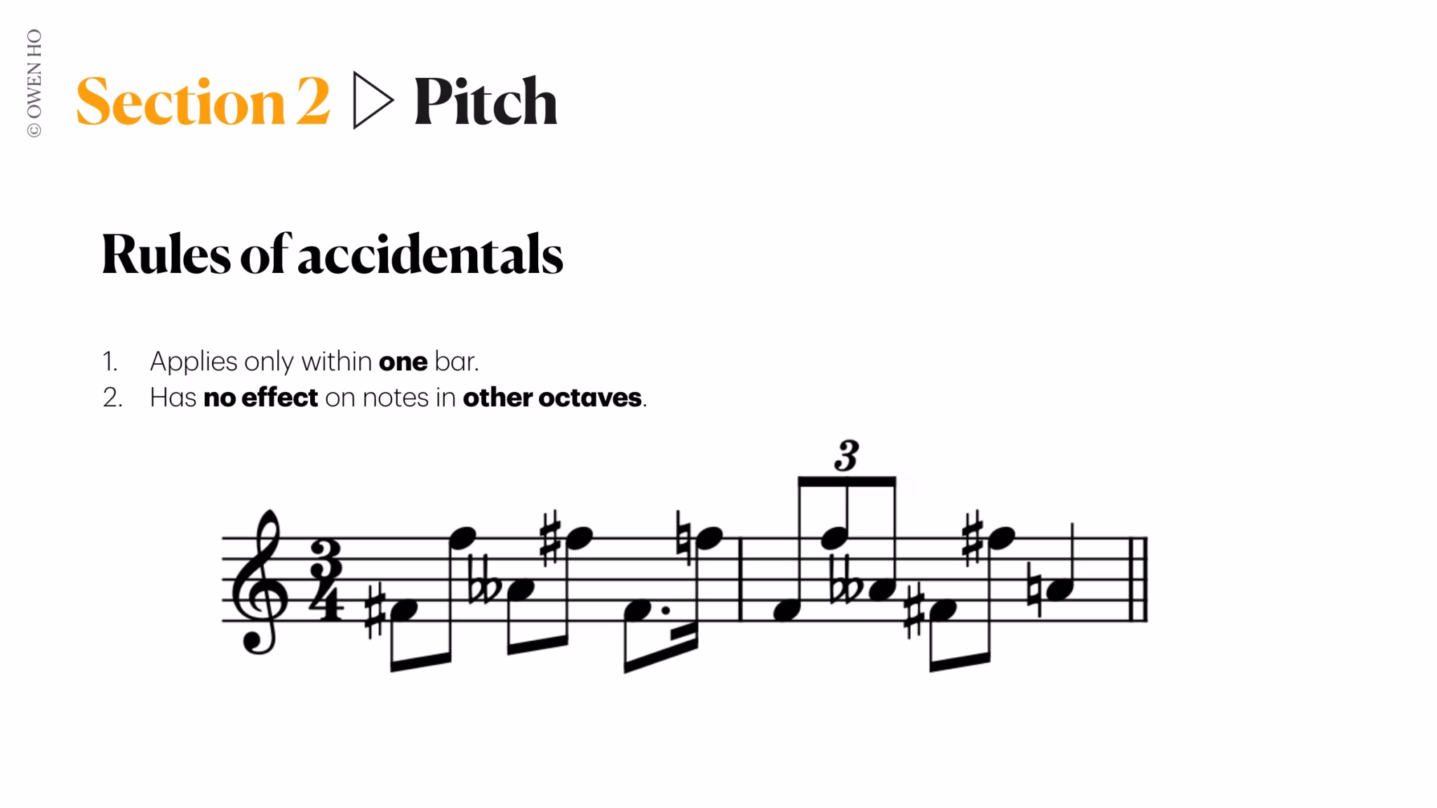 rules of accidentals
