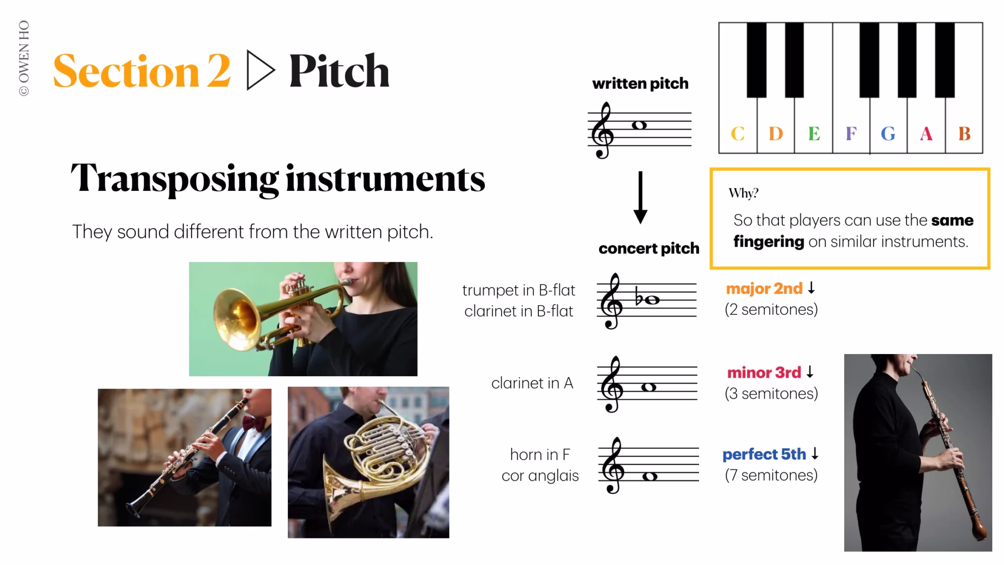 transposing instruments