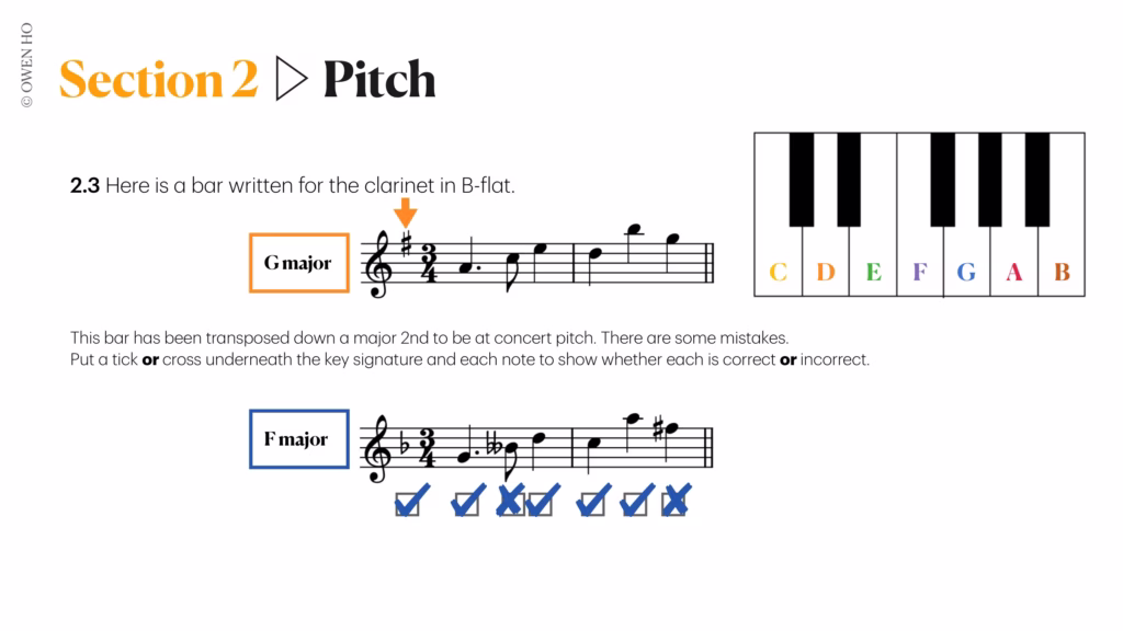 transposing the key
