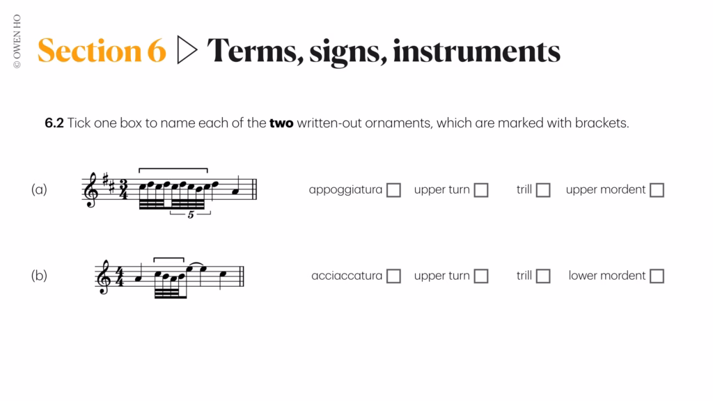 music ornaments